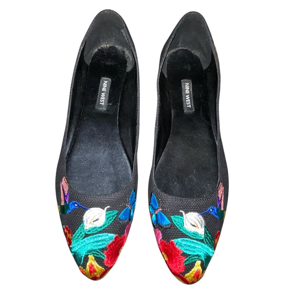 Embroidered Vintage Flats Floral - Picture 2 of 8